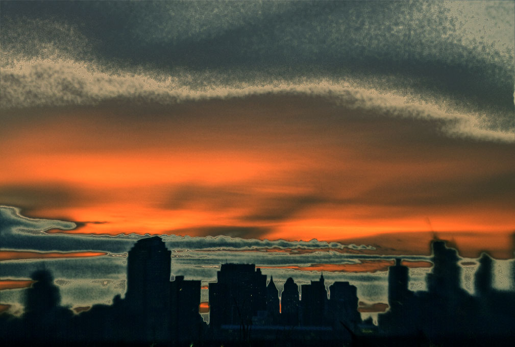 Sunrise over Manhattan. Lensbaby Photography by Alina Oswald.