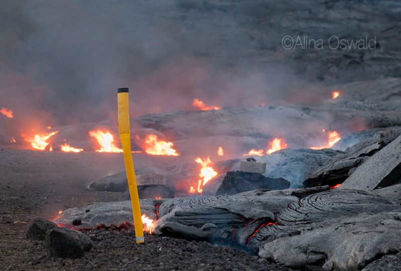 Live Lava Photography by Alina Oswald. Volcano National Park. Big Island of Hawaii.