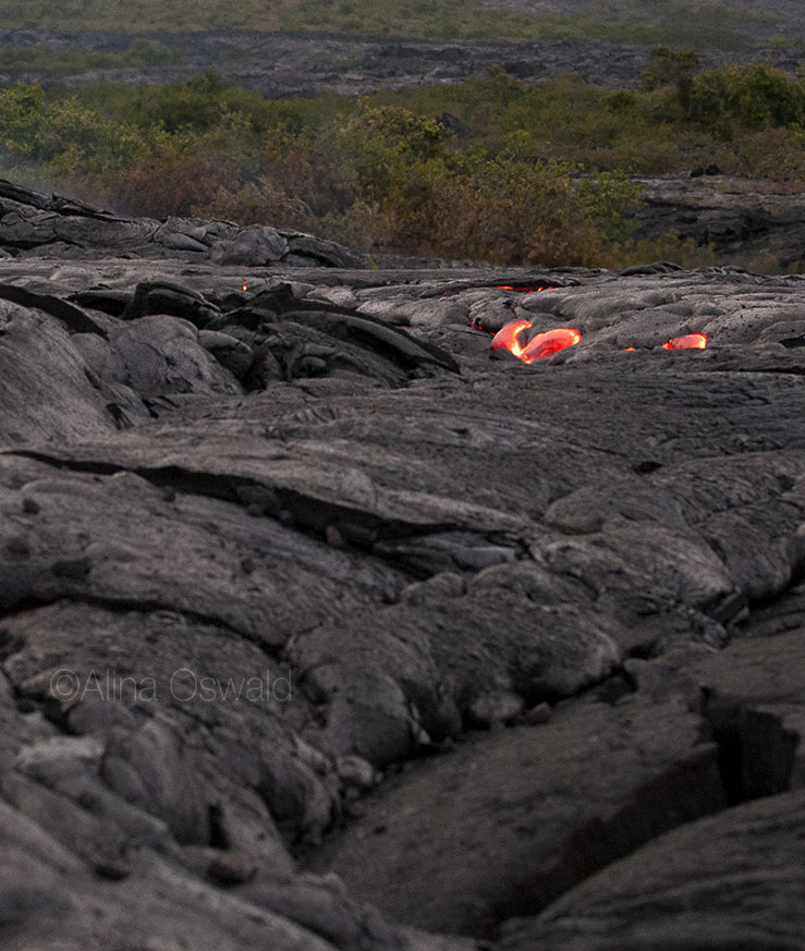 Heart-shaped Lava. Photo by Alina Oswald. All Rights Reserved.