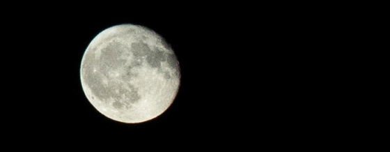 The moon. Photo by Alina Oswald.