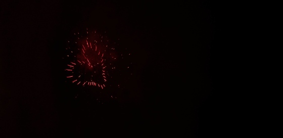 Heartshape fireworks. Photo by Alina Oswald.